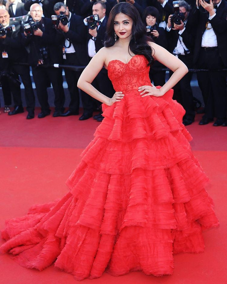 Aishwarya Rai Bachchan Looked Like A Barbie Doll In Ralph & Russo’s Multi-Layered Gown  At Cannes Film Festival