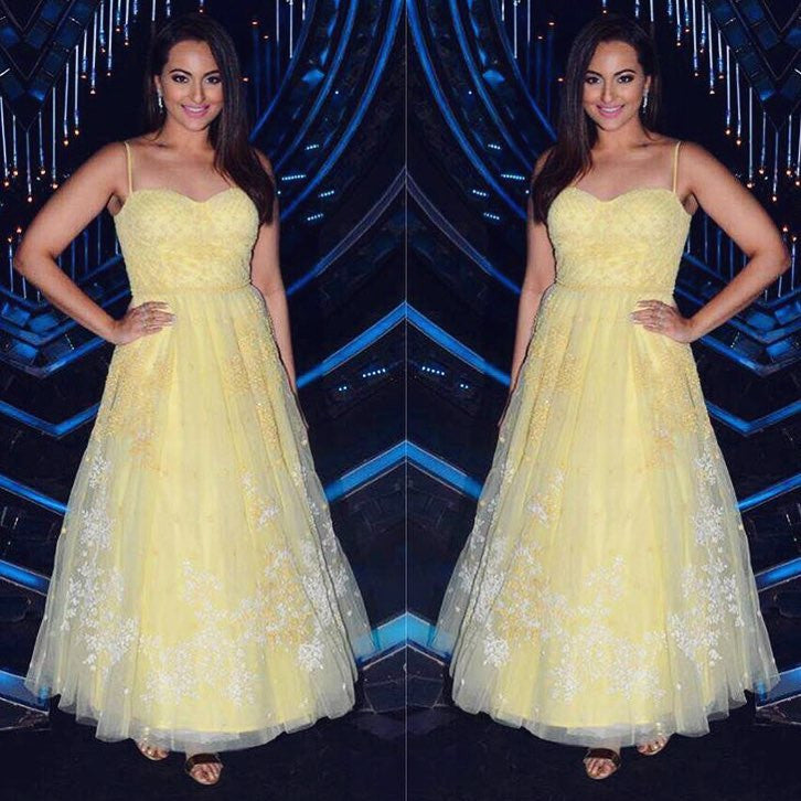 Sonakshi Sinha Looked Like A Princess In Anita Dongre’s Designer Gown On The Sets Of Nach Baliye