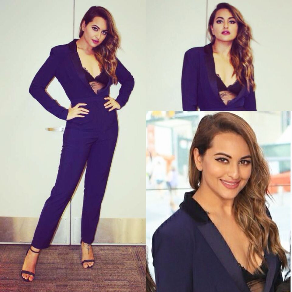 Sonakshi Sinha In Blue Jumpsuit From House Of CB