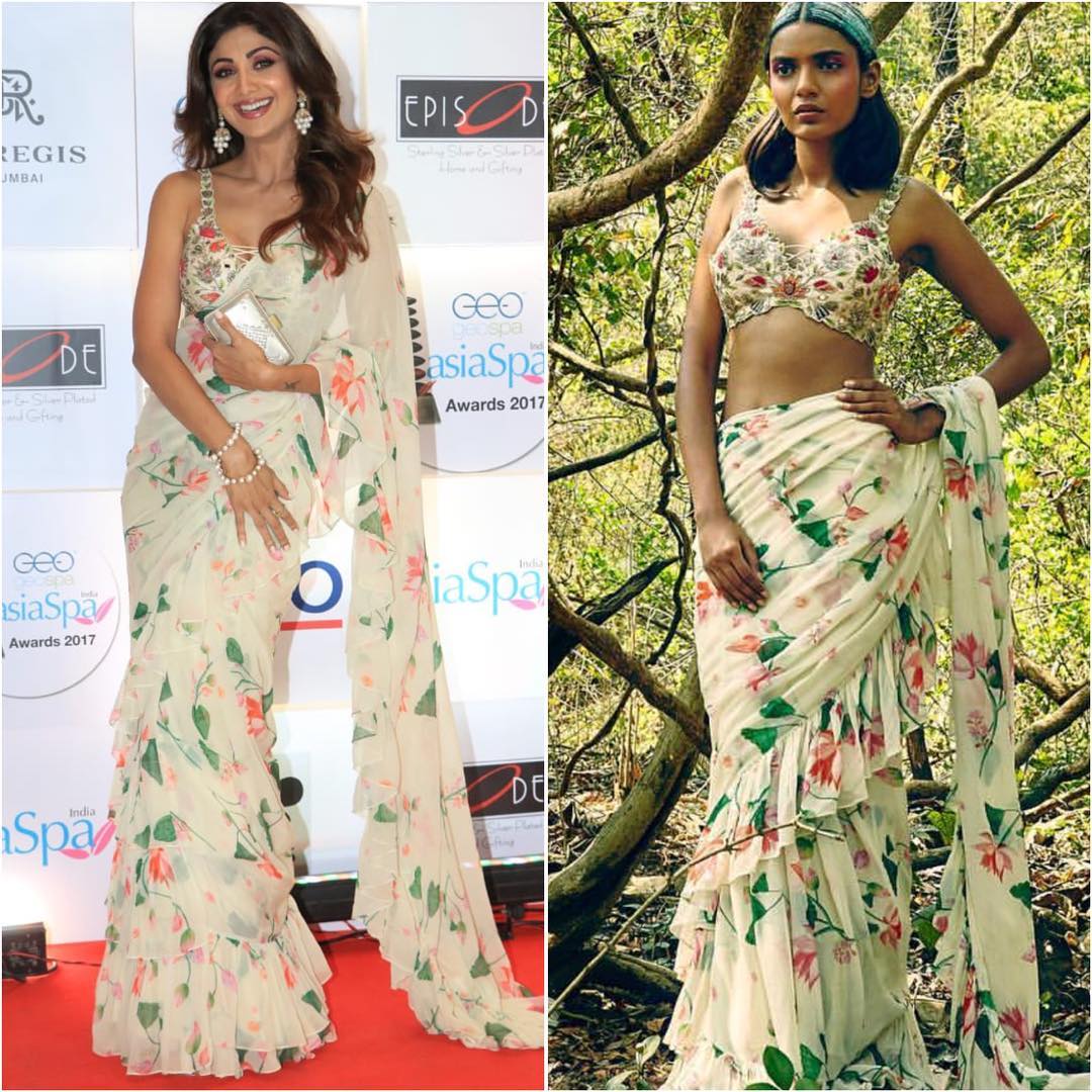 Shilpa Shetty Kundra in Arpita Mehta's Saree