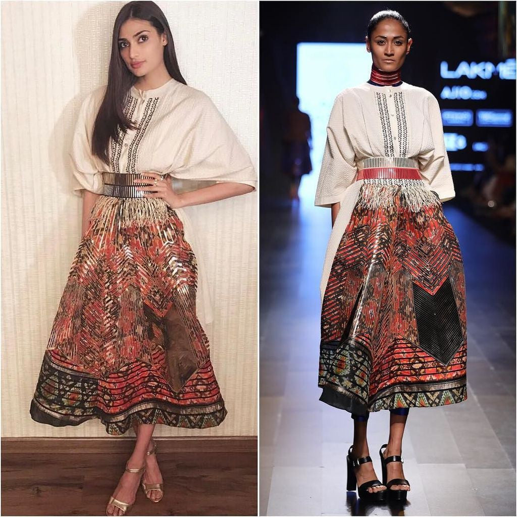 Athiya Shetty Looked Stylish In AM.IT By Amit Aggarwal’s Designer Collection