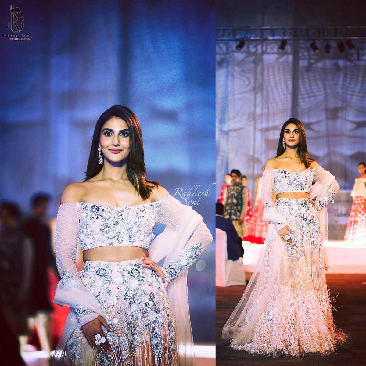 Vaani Kapoor dazzles everyone as she walks the ramp for Manish Malhotra's collection baby Pink Lehenga at summer couture 2017 Hyderabad