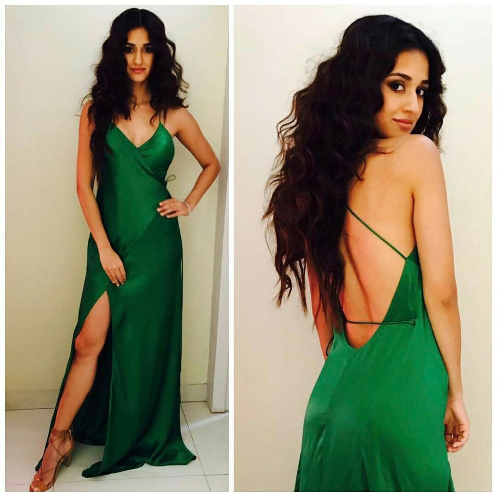 Disha Patani Looked Adorable in Green Gown at The Launch of Her App