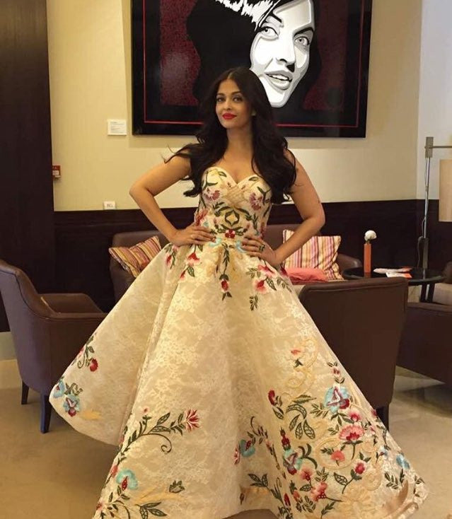 Aishwarya Rai Bachchan Looked Like A Floating Fairy In Mark Bumgarner’s Gown At The Cannes Film Festival