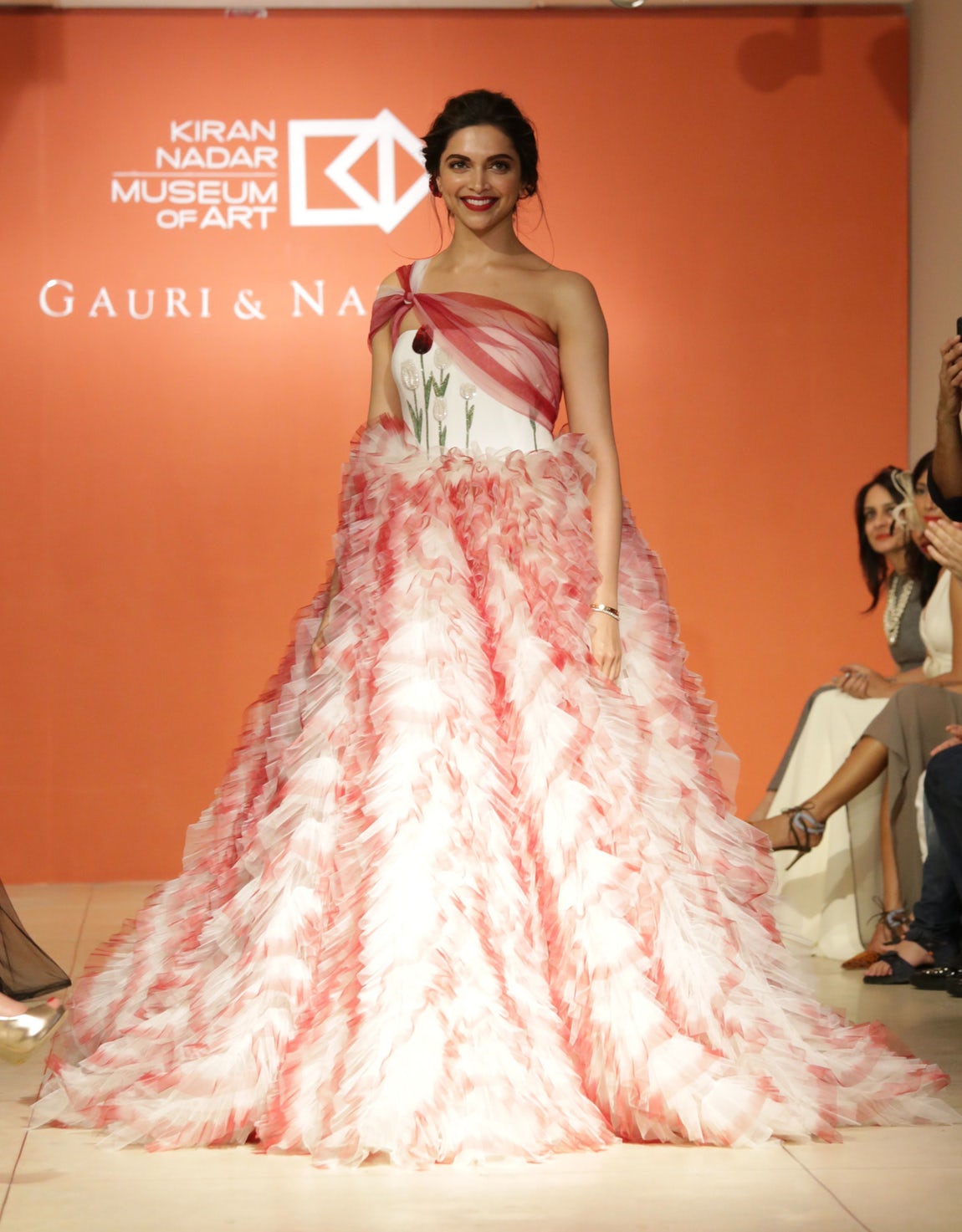 Wao!! Deepika Padukone Looked Outstanding in Gauri And Nainika Karan’s Designer Floral Gown