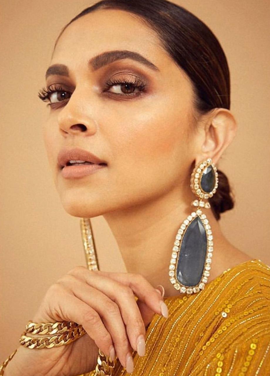 Deepika Padukone in Sabyasachi's Designer Yellow Suit With Matching Dupatta