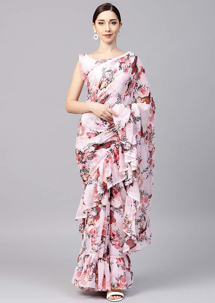 floral-saree