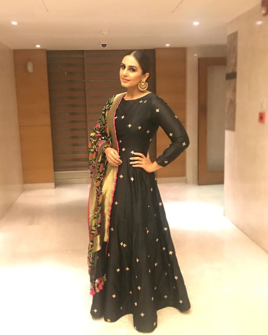 Huma Qureshi Dazzles In This Matsya’s  Designer Anarkali Suit… Literally!