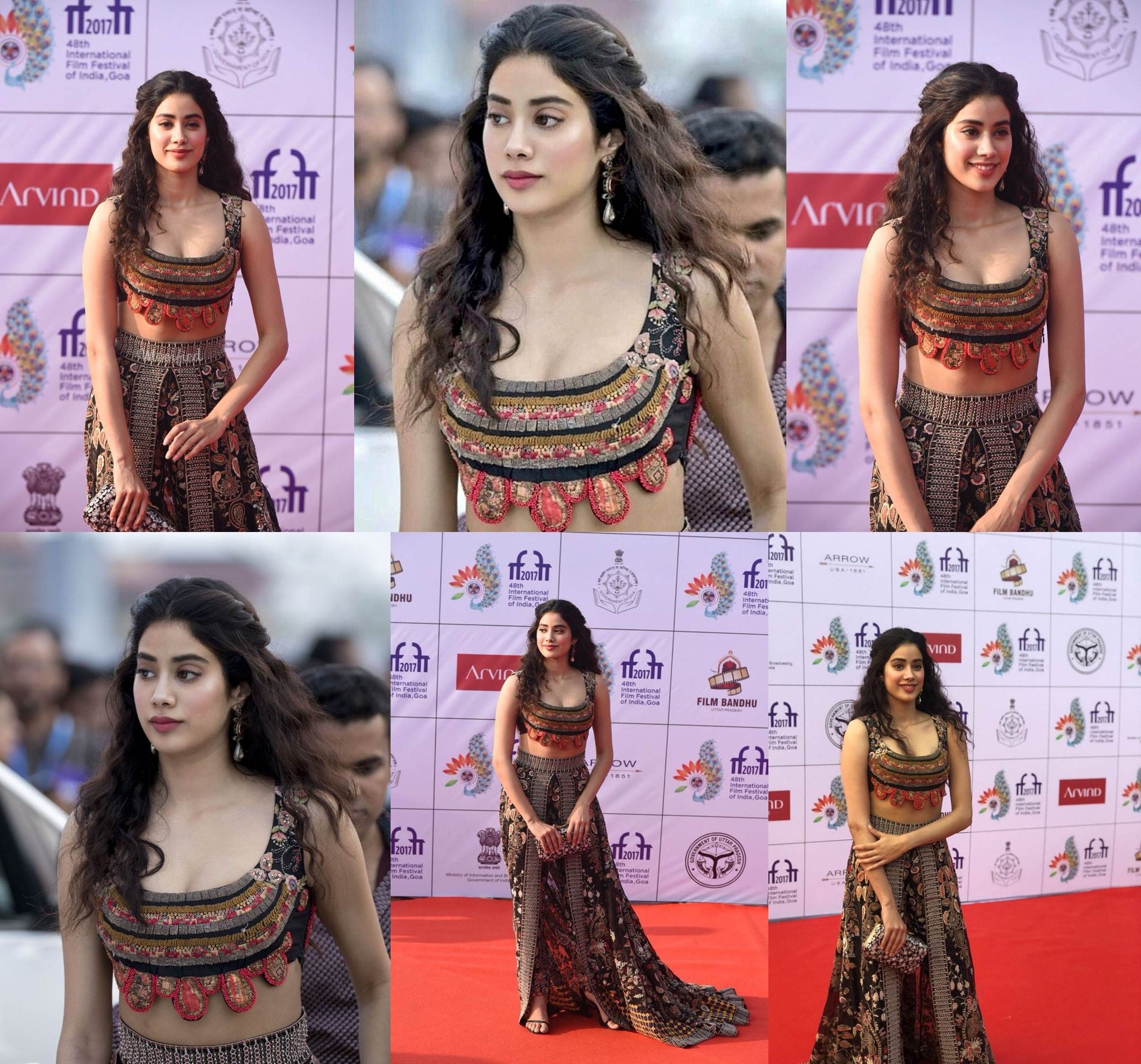 Jahnvi Kapoor in Beautiful Anamika Khanna's Dress 