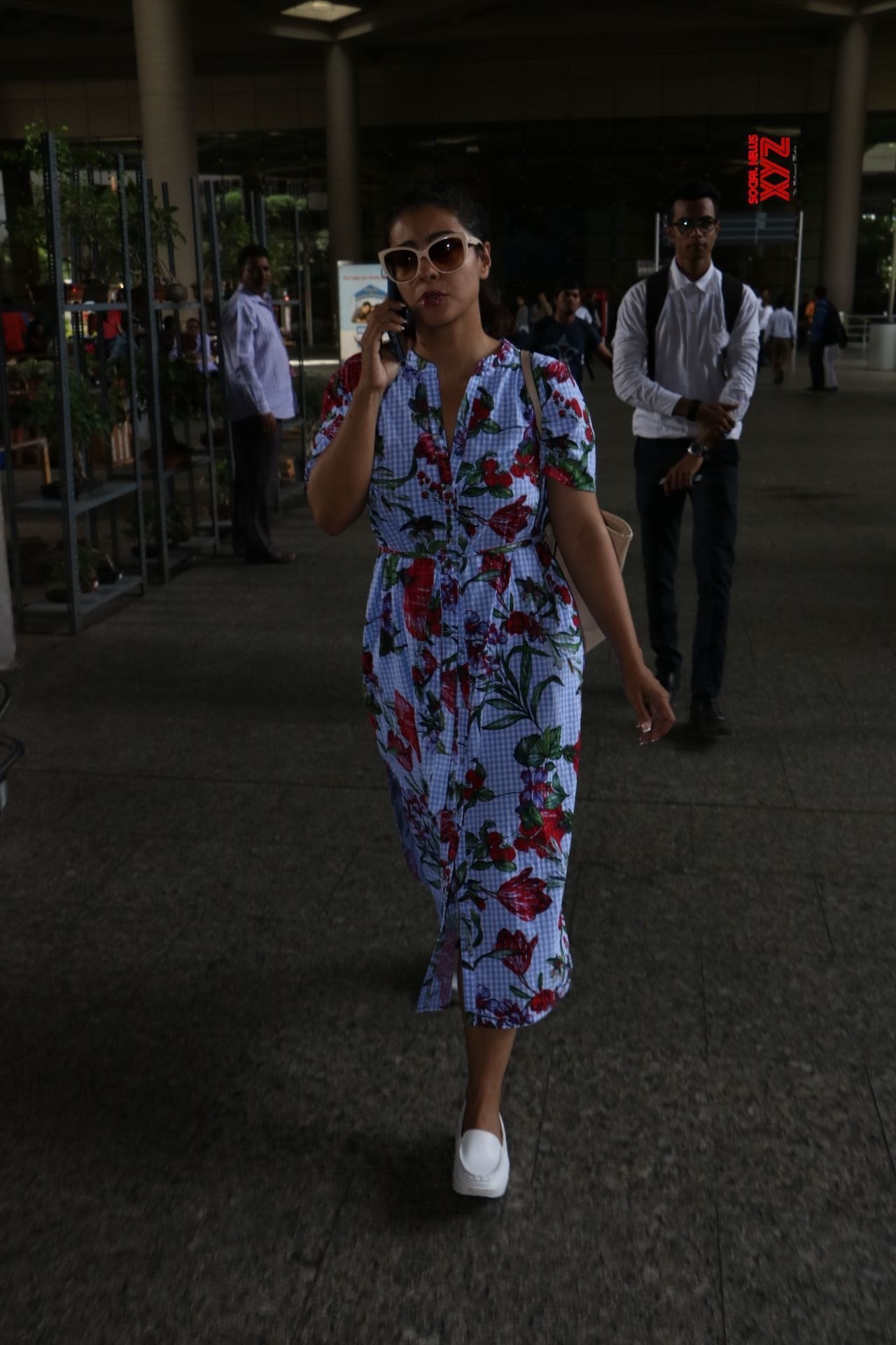 Kajol Was Snapped In A Cool Summery Outfit From Zara At The Airport