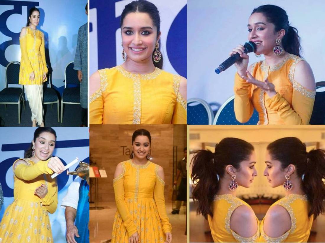 Shraddha Kapoor Looked Like A Sunshine in A Bright Yellow Outfits By Anoli