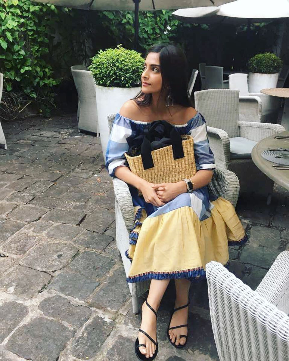 Sonam Kapoor in color block summer dress from Jodi Life