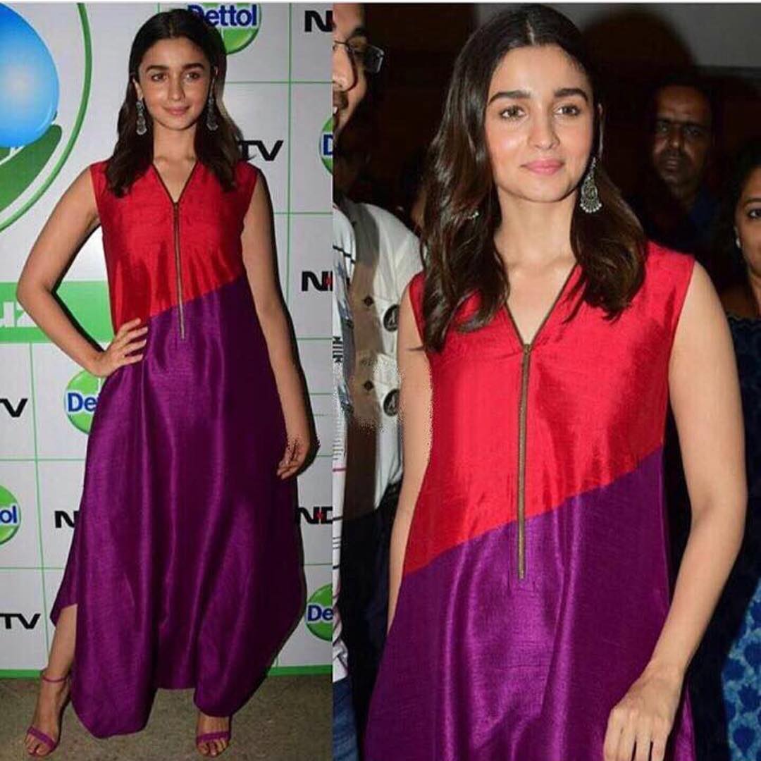 Alia Bhatt attended the Cleanathon India campaign event in Mumbai earlier today.