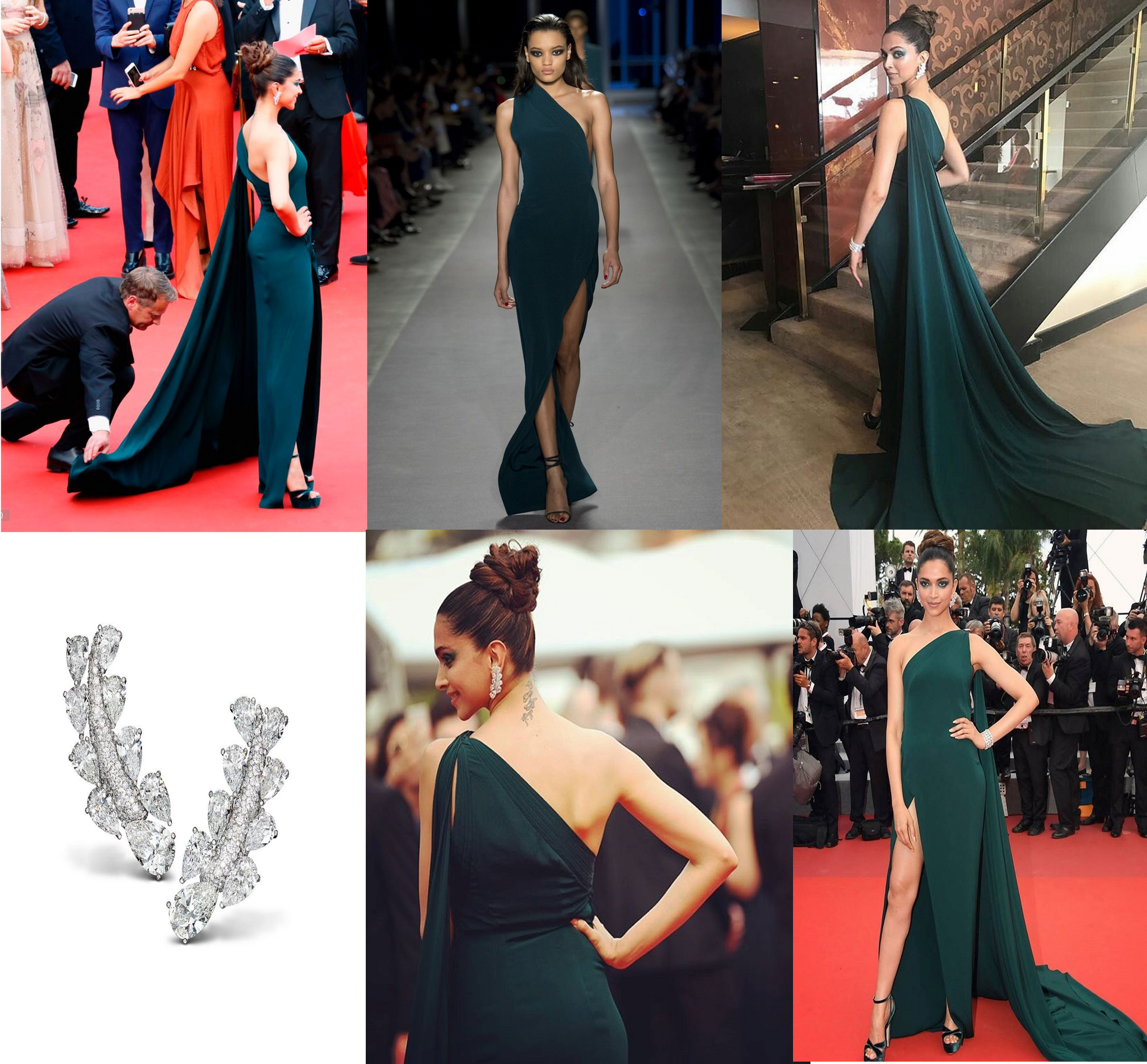 Deepika Padukone looked gorgeous in Green Gown