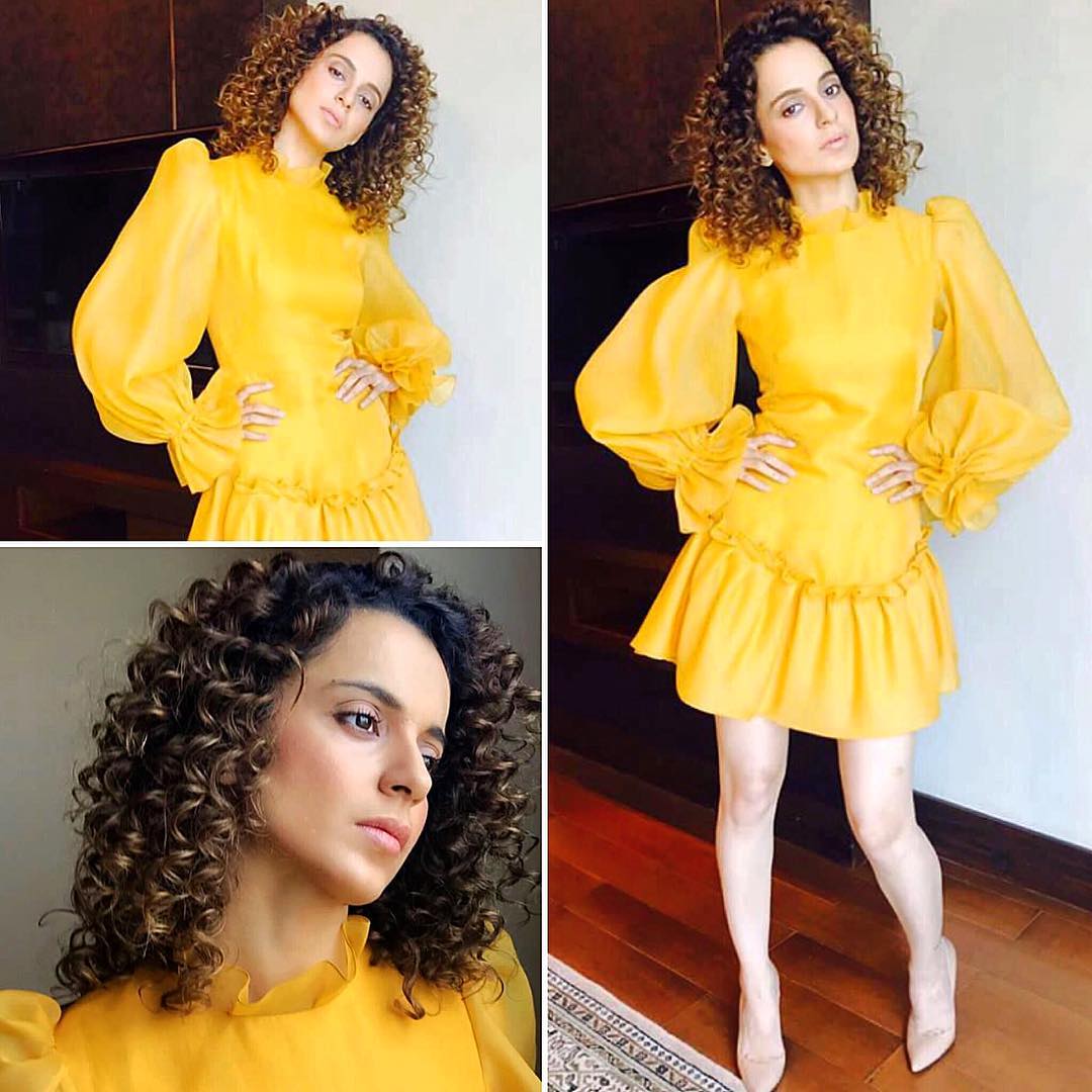 Kangana Ranaut looked like a sunshine in Yellow Dress