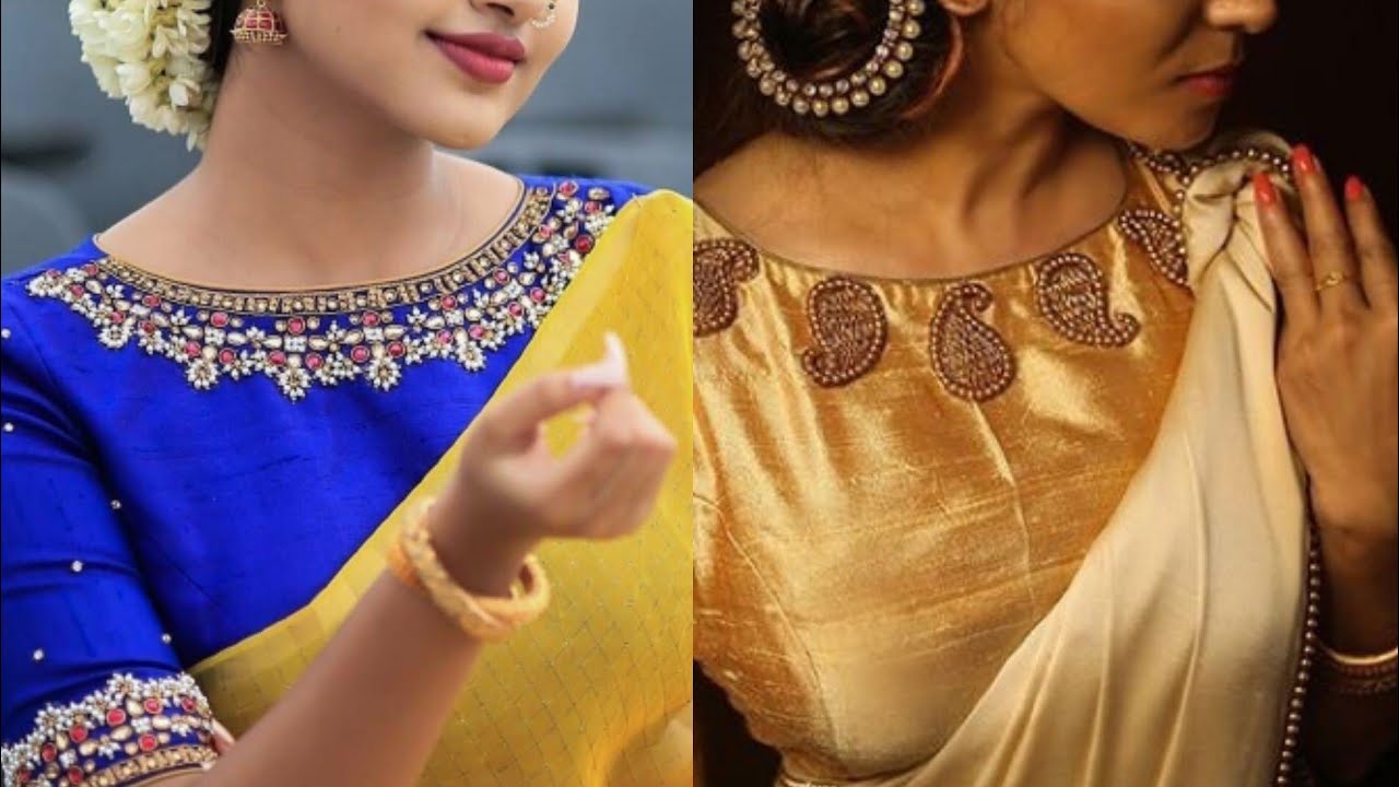 boat-neck-saree-blouses