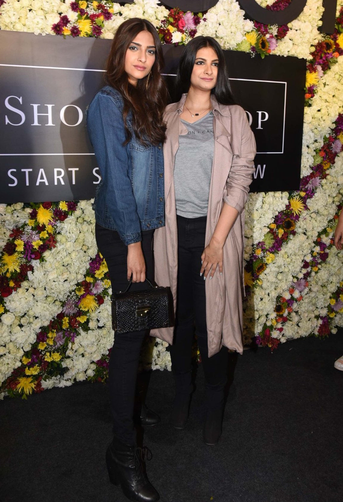 Sonam Kapoor & her Sister Rhea Kapoor at the launch of their fashion store