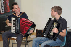 Murray Grainger teaching accordion