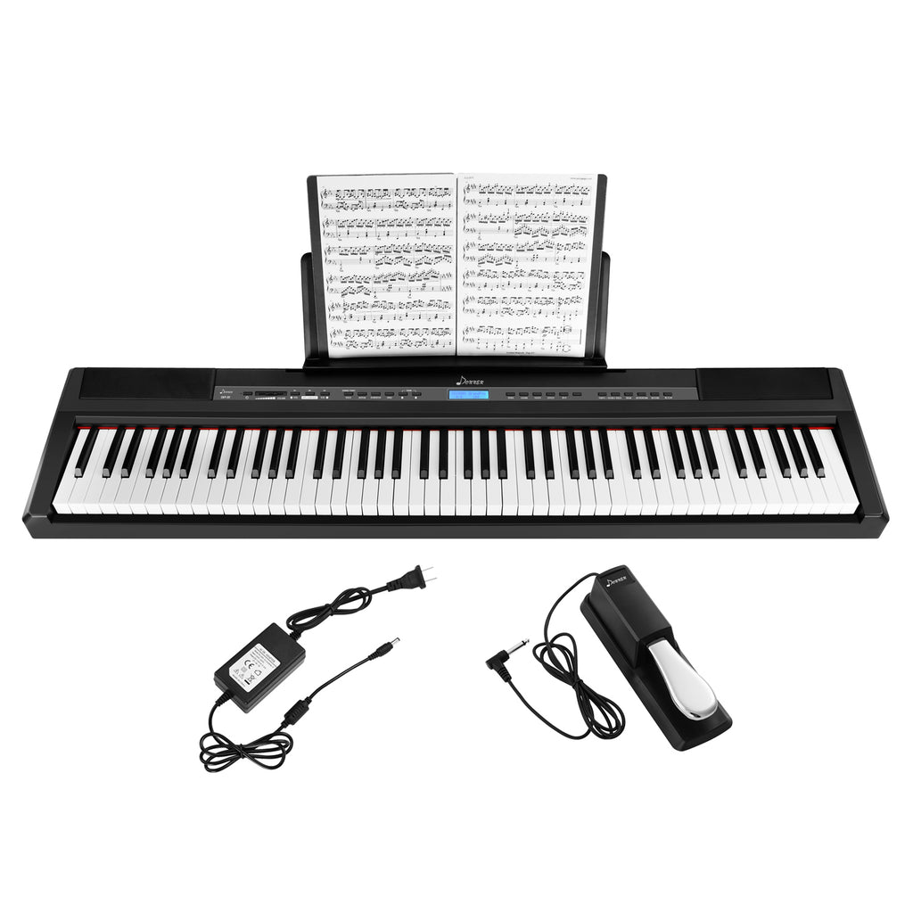 Buff Donner DEP-20 Electric Digital Piano Keyboard 88Key Weighted Hammer Action+Pedal 611851742492 