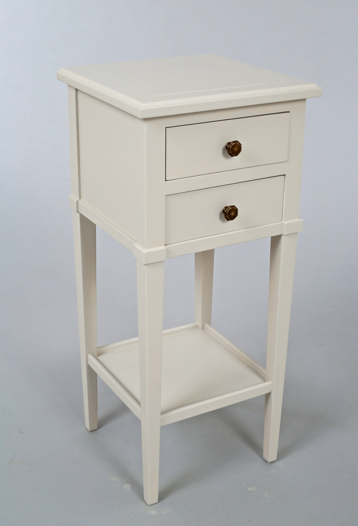 Narrow bedside table with drawers| Narrow Bedside Table ...