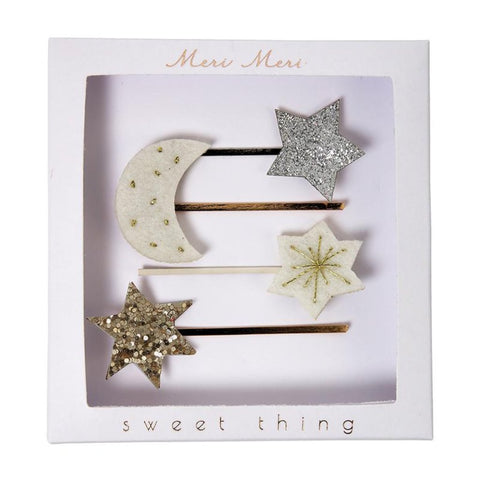 Sweet Thing Jewelry Moon & Stars Hair Pins - MeMe Antenna