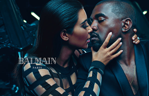 Kanye West & Kim K Balmain Campaign