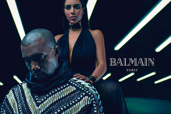 Kanye West & Kim K Balmain Campaign