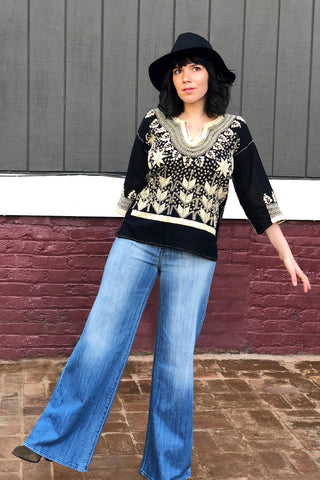 ShopMucho owner styles the Maya Mexican Blouse on the blog