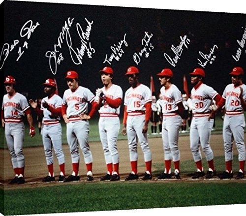 The Big Red Machine Cincinnati Reds 27x39.75 Custom Framed Photo Display  Signed by (5) with