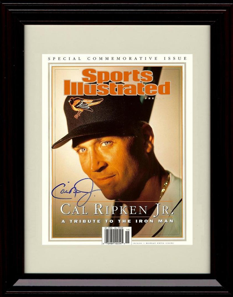 Cal Ripken Jr Autographed Signed Framed Baltimore Orioles 