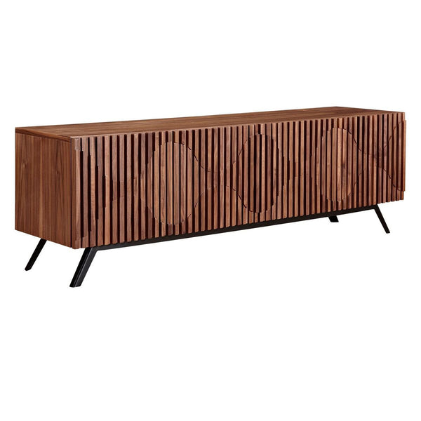 Oskar Walnut Mid Century Modern Wood Sideboard Buffet Credenza By