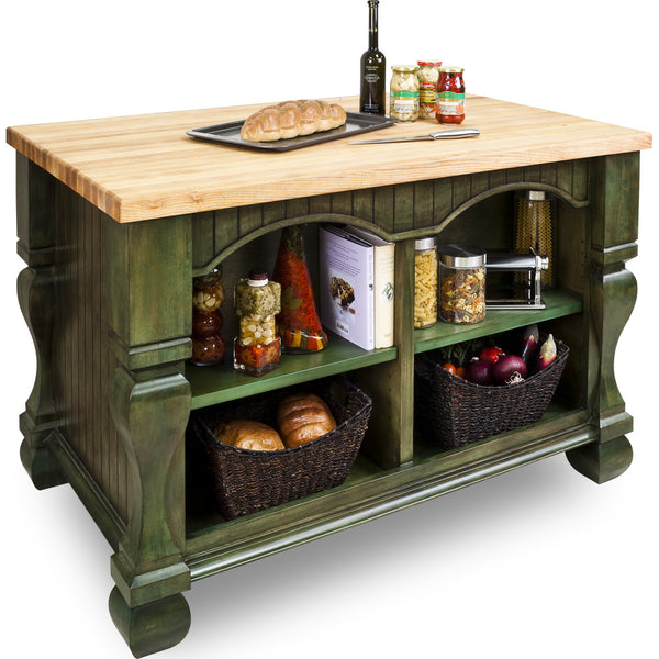 Jeffrey Alexander Tuscan Kitchen Island Aqua Green By Hardware