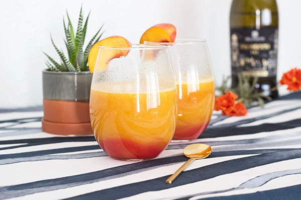 Italian Peach Bellini Tea Cocktail