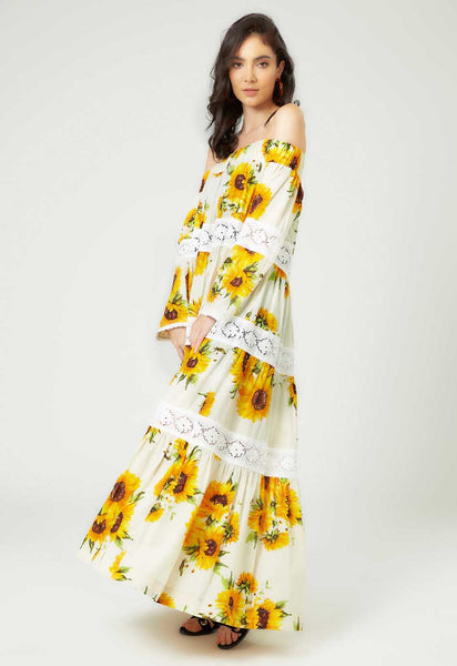 formal sunflower dress