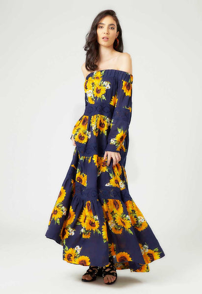 sunflower maxi dress