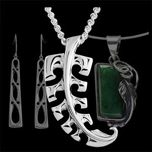 Silver and mixed media jewelry and necklaces