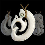 Maori bone carvings and necklaces