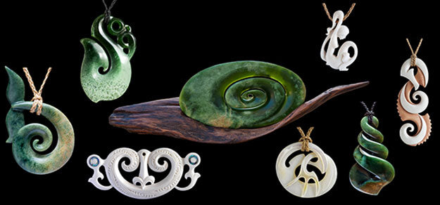 Bone Art Place Featured Artists - Jade and bone carvings and necklaces