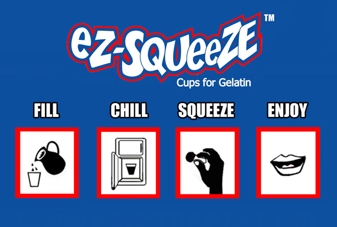 Fill, Chill, Squeeze, Enjoy! EZ-Squeeze Jello Shot Cups