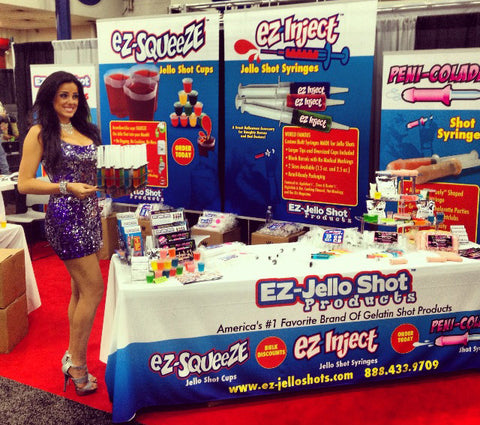 EZ-Jello Shot Products Tradeshow booth 2013 Halloween and Party Supply Expo (Houston, TX)