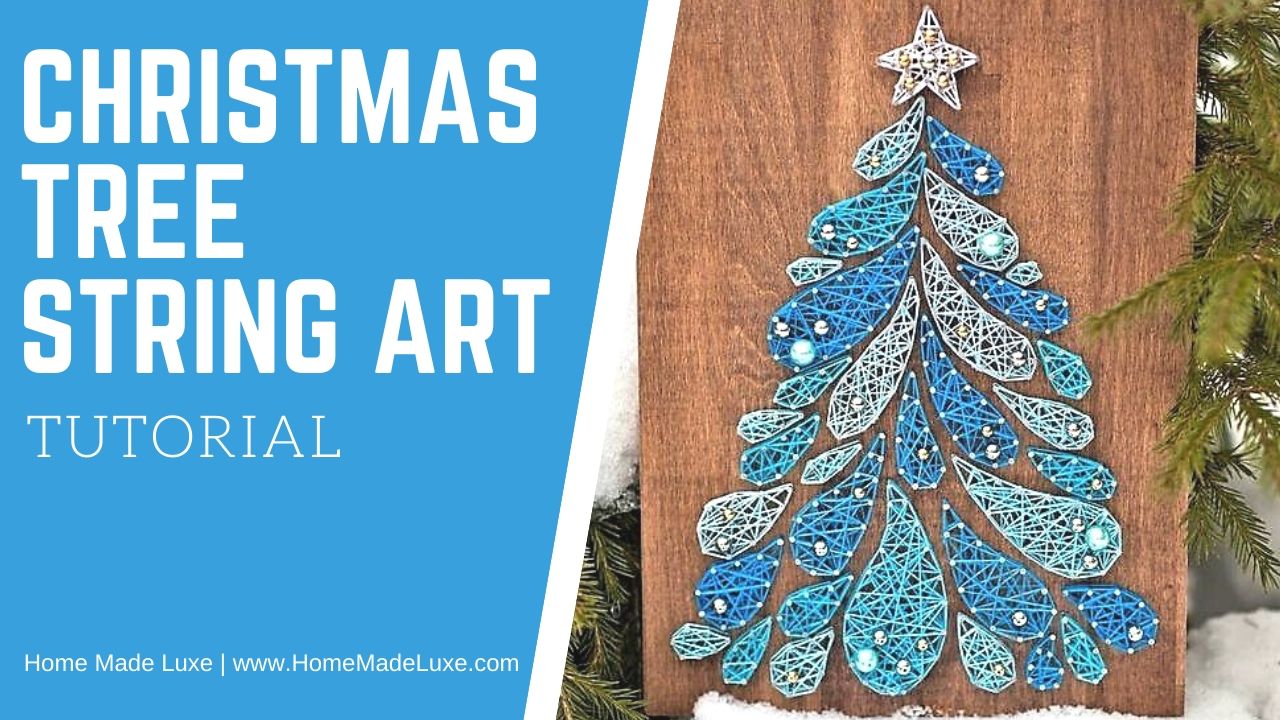 DIY Christmas tree string art
