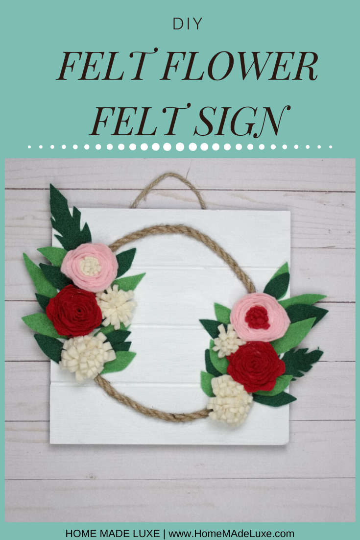 diy felt flower template tutorial