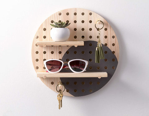 Round Pegboard Organizer