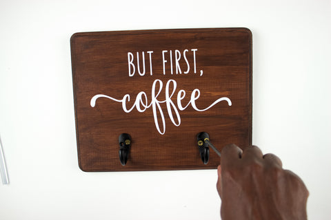 coffee Mug holder sign 