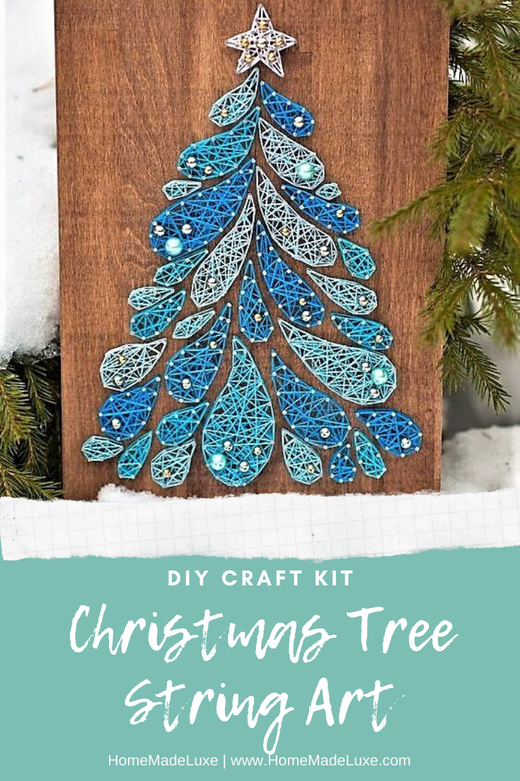 diy christmas tree string art