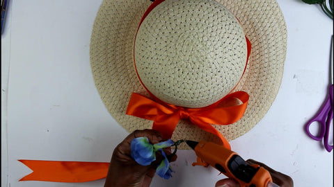 sun hat spring wreath