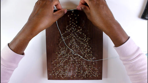 christmas tree string art 