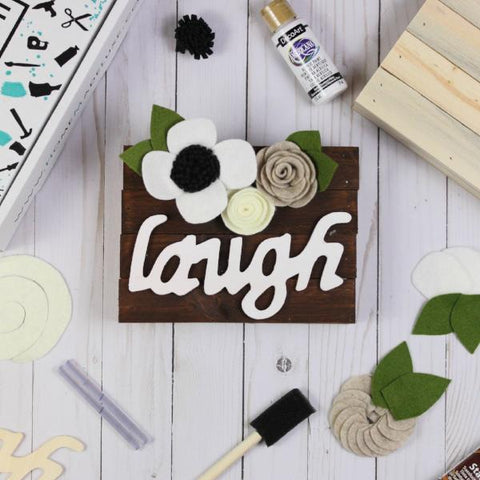 Home Made Luxe Laugh Canvas Craft Kit 