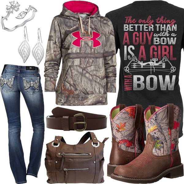 girls camo under armour sweatshirt