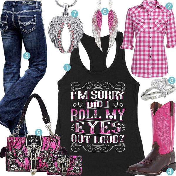 Roll My Eyes Tank Outfit